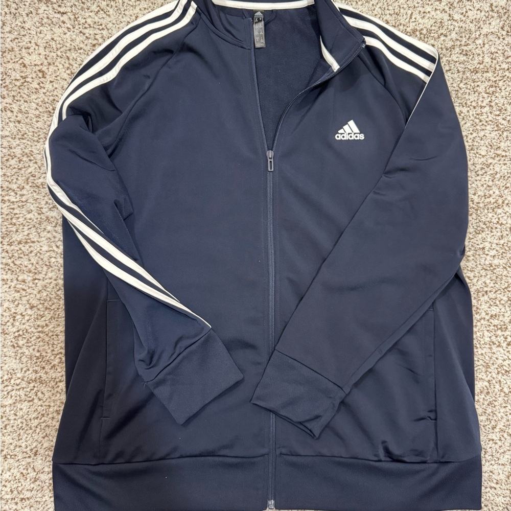 Adidas Navy Blue Track Jacket